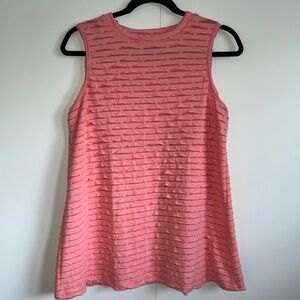 Funky coral stretch tank top Size M